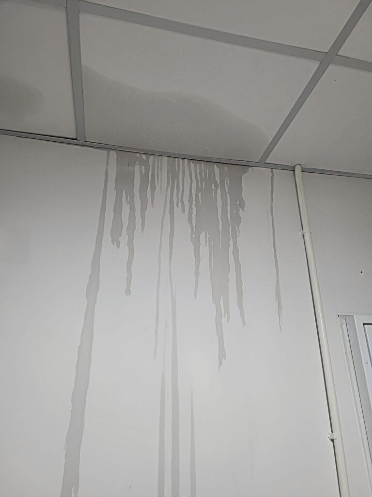 infiltration d'eau